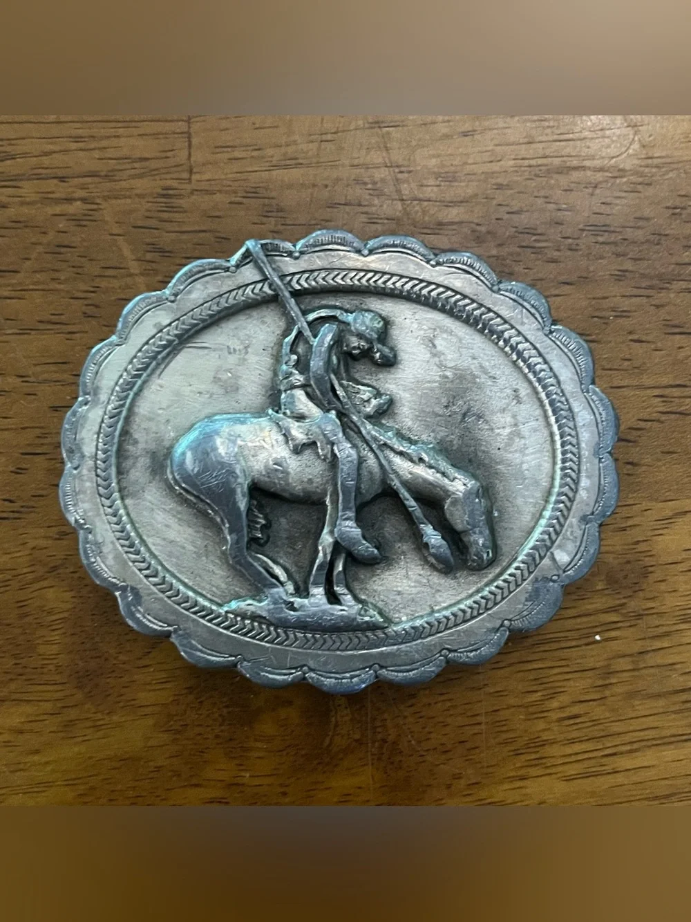 VTG 1982 Siskiyou Belt Buckle The Saga of the American Indian End Of The Trail